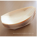 Barco de madera de la hoja del plato para el sushi